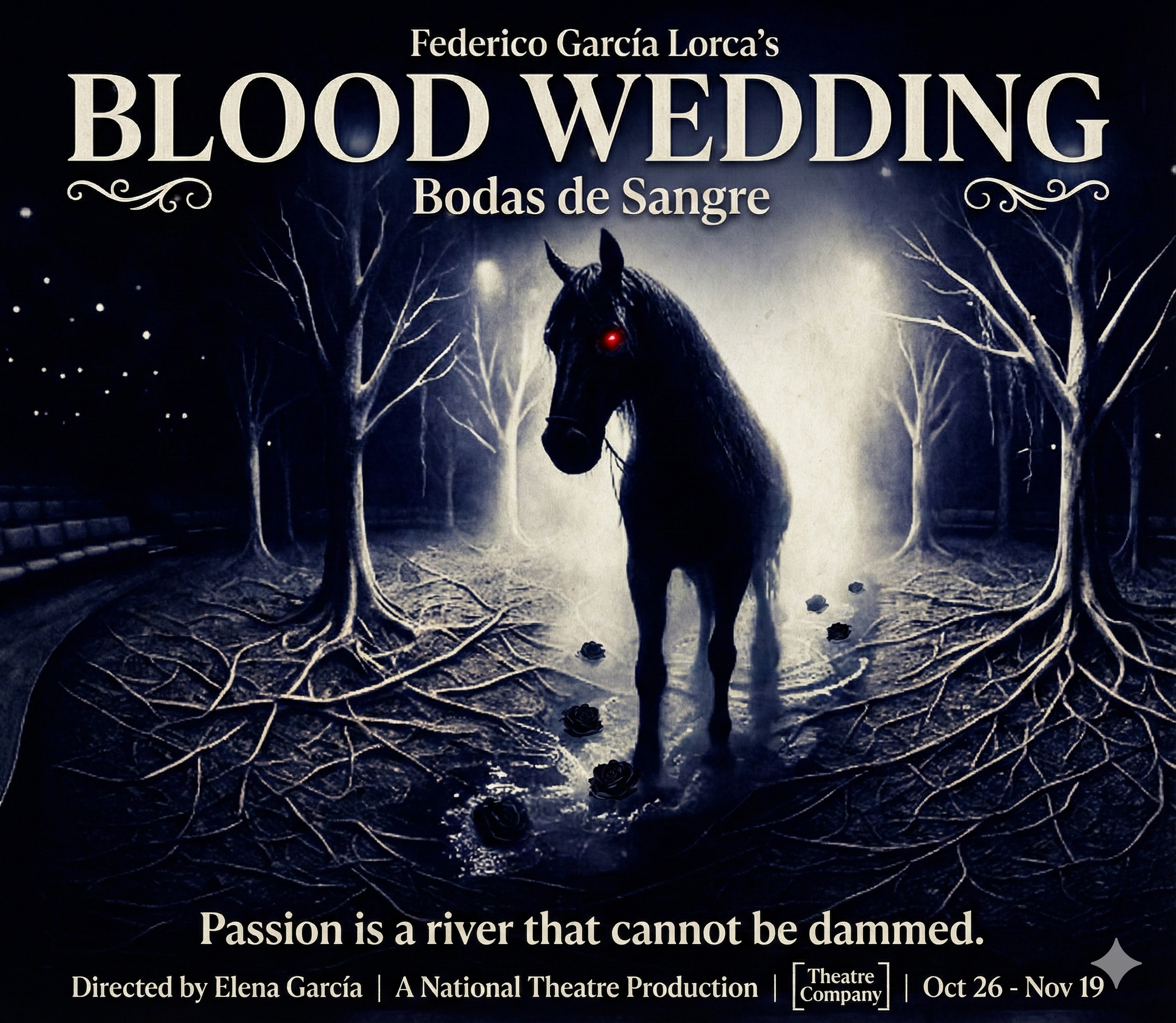 Production poster for Bodas de Sangre